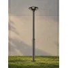 GLOBOSTAR® STILIA GLB-103-0023 Στύλος/Κολώνα για Φωτιστικό Πλατείας/Πάρκου/Κήπου LED 72W 6480lm 120° AC 220-240V Αδιάβροχο IP65 Θερμό Λευκό 2700K - Sanan SMD Chip - Μαύρο Ματ - Μ21 x Π21 x Υ300cm - 3 Χρόνια Εγγύηση