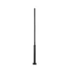 GLOBOSTAR® STILIA GLB-103-0023 Στύλος/Κολώνα για Φωτιστικό Πλατείας/Πάρκου/Κήπου LED 72W 6480lm 120° AC 220-240V Αδιάβροχο IP65 Θερμό Λευκό 2700K - Sanan SMD Chip - Μαύρο Ματ - Μ21 x Π21 x Υ300cm - 3 Χρόνια Εγγύηση