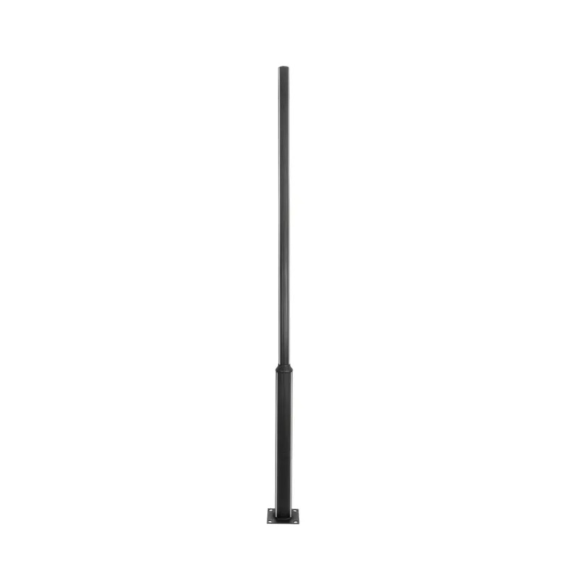 GLOBOSTAR® STILIA GLB-103-0023 Στύλος/Κολώνα για Φωτιστικό Πλατείας/Πάρκου/Κήπου LED 72W 6480lm 120° AC 220-240V Αδιάβροχο IP65 Θερμό Λευκό 2700K - Sanan SMD Chip - Μαύρο Ματ - Μ21 x Π21 x Υ300cm - 3 Χρόνια Εγγύηση