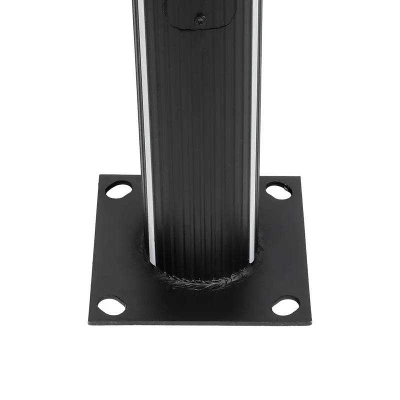 GLOBOSTAR® STILIA GLB-103-0023 Στύλος/Κολώνα για Φωτιστικό Πλατείας/Πάρκου/Κήπου LED 72W 6480lm 120° AC 220-240V Αδιάβροχο IP65 Θερμό Λευκό 2700K - Sanan SMD Chip - Μαύρο Ματ - Μ21 x Π21 x Υ300cm - 3 Χρόνια Εγγύηση