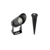 GLOBOSTAR® GARDO GLB-103-0025 Φωτιστικό Σποτ για Φυτά - Δέντρα με Βάση Κήπου / Καρφωτό LED 10W 900lm 24° DC 24V Αδιάβροχο IP65 Θερμό Λευκό 2700K - Sanan SMD Chip - Μαύρο Ματ - Μ5 x Π5 x Υ18cm - 3 Χρόνια Εγγύηση