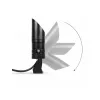GLOBOSTAR® GARDO GLB-103-0025 Φωτιστικό Σποτ για Φυτά - Δέντρα με Βάση Κήπου / Καρφωτό LED 10W 900lm 24° DC 24V Αδιάβροχο IP65 Θερμό Λευκό 2700K - Sanan SMD Chip - Μαύρο Ματ - Μ5 x Π5 x Υ18cm - 3 Χρόνια Εγγύηση