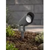 GLOBOSTAR® TREKO GLB-103-0026 Φωτιστικό Σποτ για Φυτά - Δέντρα με Βάση Κήπου / Καρφωτό LED 3W 270lm 5° DC 24V Αδιάβροχο IP65 Θερμό Λευκό 2700K - Sanan SMD Chip - Γκρι Ανθρακί Ματ - Μ5 x Π5 x Υ12cm - 3 Χρόνια Εγγύηση