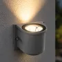 GLOBOSTAR® FLOODORA GLB-103-0030 Προβολέας Σποτ Wall Washer LED 3W 270lm 5° AC 220-240V Αδιάβροχο IP65 Θερμό Λευκό 2700K - Sanan SMD Chip - Γκρι Ανθρακί Ματ - Μ6.5 x Π5.5 x Υ5cm - 3 Χρόνια Εγγύηση