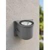 GLOBOSTAR® FLOODORA GLB-103-0030 Προβολέας Σποτ Wall Washer LED 3W 270lm 5° AC 220-240V Αδιάβροχο IP65 Θερμό Λευκό 2700K - Sanan SMD Chip - Γκρι Ανθρακί Ματ - Μ6.5 x Π5.5 x Υ5cm - 3 Χρόνια Εγγύηση