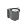 GLOBOSTAR® FLOODORA GLB-103-0030 Προβολέας Σποτ Wall Washer LED 3W 270lm 5° AC 220-240V Αδιάβροχο IP65 Θερμό Λευκό 2700K - Sanan SMD Chip - Γκρι Ανθρακί Ματ - Μ6.5 x Π5.5 x Υ5cm - 3 Χρόνια Εγγύηση