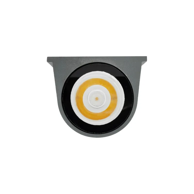 GLOBOSTAR® FLOODORA GLB-103-0030 Προβολέας Σποτ Wall Washer LED 3W 270lm 5° AC 220-240V Αδιάβροχο IP65 Θερμό Λευκό 2700K - Sanan SMD Chip - Γκρι Ανθρακί Ματ - Μ6.5 x Π5.5 x Υ5cm - 3 Χρόνια Εγγύηση