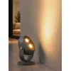 GLOBOSTAR® FLOODIS GLB-103-0031 Προβολέας Σποτ Wall Washer LED 4W 360lm 24° AC 220-240V Αδιάβροχο IP65 Θερμό Λευκό 2700K - Sanan SMD Chip - Γκρι Ανθρακί Ματ - Μ7 x Π5 x Υ11cm - 3 Χρόνια Εγγύηση