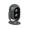 GLOBOSTAR® FLOODIS GLB-103-0031 Προβολέας Σποτ Wall Washer LED 4W 360lm 24° AC 220-240V Αδιάβροχο IP65 Θερμό Λευκό 2700K - Sanan SMD Chip - Γκρι Ανθρακί Ματ - Μ7 x Π5 x Υ11cm - 3 Χρόνια Εγγύηση
