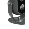 GLOBOSTAR® FLOODIS GLB-103-0031 Προβολέας Σποτ Wall Washer LED 4W 360lm 24° AC 220-240V Αδιάβροχο IP65 Θερμό Λευκό 2700K - Sanan SMD Chip - Γκρι Ανθρακί Ματ - Μ7 x Π5 x Υ11cm - 3 Χρόνια Εγγύηση