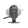 GLOBOSTAR® FLOODIS GLB-103-0031 Προβολέας Σποτ Wall Washer LED 4W 360lm 24° AC 220-240V Αδιάβροχο IP65 Θερμό Λευκό 2700K - Sanan SMD Chip - Γκρι Ανθρακί Ματ - Μ7 x Π5 x Υ11cm - 3 Χρόνια Εγγύηση