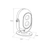GLOBOSTAR® FLOODIS GLB-103-0031 Προβολέας Σποτ Wall Washer LED 4W 360lm 24° AC 220-240V Αδιάβροχο IP65 Θερμό Λευκό 2700K - Sanan SMD Chip - Γκρι Ανθρακί Ματ - Μ7 x Π5 x Υ11cm - 3 Χρόνια Εγγύηση