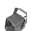 GLOBOSTAR® FLOODVIRA GLB-103-0032 Προβολέας Σποτ Wall Washer LED 8W 720lm 24° AC 220-240V Αδιάβροχο IP65 Θερμό Λευκό 2700K - Sanan SMD Chip - Γκρι Ανθρακί Ματ - Μ11 x Π9 x Υ15cm - 3 Χρόνια Εγγύηση