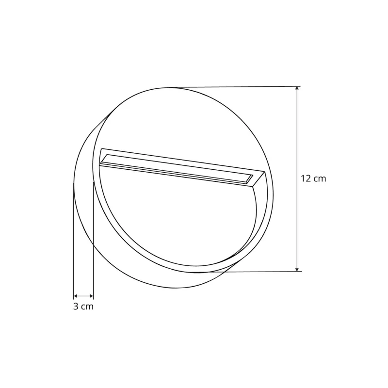 GLOBOSTAR® STEPINI GLB-103-0034 Φωτιστικό Σκαλοπατιού / Διαδρόμου LED 3W 270lm 45° AC 220-240V Αδιάβροχο IP65 Θερμό Λευκό 2700K - Sanan SMD Chip - Μαύρο Ματ - Μ12 x Π3 x Υ12cm - 3 Χρόνια Εγγύηση GLOBOSTAR® STEPINI GLB-103-0034 Φωτιστικό Σκαλοπατιού / Διαδρόμου LED 3W 270lm 45° AC 220-240V Αδιάβροχο IP65 Θερμό Λευκό 2700K - Sanan SMD Chip - Μαύρο Ματ - Μ12 x Π3 x Υ12cm - 3 Χρόνια Εγγύηση