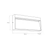 GLOBOSTAR® STEPINI GLB-103-0036 Φωτιστικό Σκαλοπατιού / Διαδρόμου LED 9W 810lm 45° AC 220-240V Αδιάβροχο IP65 Θερμό Λευκό 2700K - Sanan SMD Chip - Μαύρο Ματ - Μ20 x Π3 x Υ9cm - 3 Χρόνια Εγγύηση GLOBOSTAR® STEPINI GLB-103-0036 Φωτιστικό Σκαλοπατιού / Διαδρόμου LED 9W 810lm 45° AC 220-240V Αδιάβροχο IP65 Θερμό Λευκό 2700K - Sanan SMD Chip - Μαύρο Ματ - Μ20 x Π3 x Υ9cm - 3 Χρόνια Εγγύηση