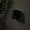 kelvo® MURANO KLV-101-0012 Φωτιστικό Τοίχου / Απλίκα για Λάμπα MR16 με Ντουί GU10 AC 220-240V Αδιάβροχο IP65 - Μαύρο Ματ - Μ6.5 x Π7.5 x Υ7.5cm