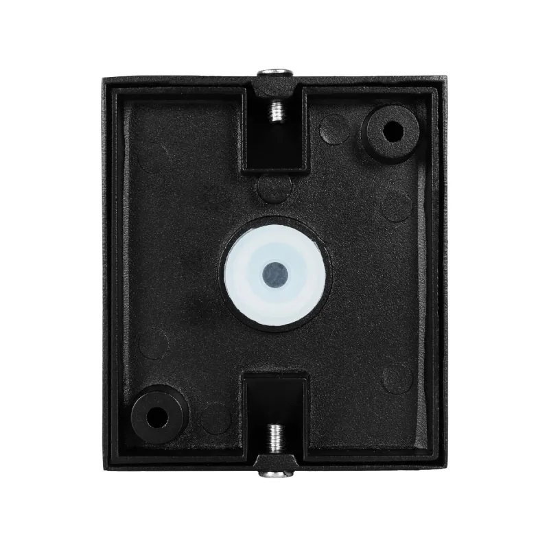 kelvo® MURANO KLV-101-0012 Φωτιστικό Τοίχου / Απλίκα για Λάμπα MR16 με Ντουί GU10 AC 220-240V Αδιάβροχο IP65 - Μαύρο Ματ - Μ6.5 x Π7.5 x Υ7.5cm