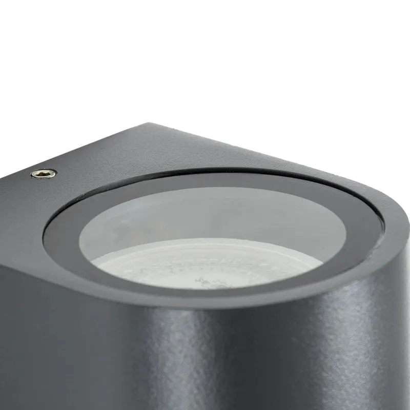 kelvo® MURANO KLV-101-0013 Φωτιστικό Τοίχου / Απλίκα για Λάμπα MR16 με Ντουί GU10 AC 220-240V Αδιάβροχο IP65 - Γκρι Ανθρακί Ματ - Μ8 x Π8 x Υ7cm kelvo® MURANO KLV-101-0013 Φωτιστικό Τοίχου / Απλίκα για Λάμπα MR16 με Ντουί GU10 AC 220-240V Αδιάβροχο IP65 - Γκρι Ανθρακί Ματ - Μ8 x Π8 x Υ7cm