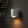 kelvo® MURANO KLV-101-0014 Φωτιστικό Τοίχου / Απλίκα για Λάμπα MR16 με Ντουί GU10 AC 220-240V Αδιάβροχο IP65 - Λευκό Ματ - Μ8 x Π8 x Υ7cm