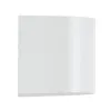 kelvo® MURANO KLV-101-0014 Φωτιστικό Τοίχου / Απλίκα για Λάμπα MR16 με Ντουί GU10 AC 220-240V Αδιάβροχο IP65 - Λευκό Ματ - Μ8 x Π8 x Υ7cm