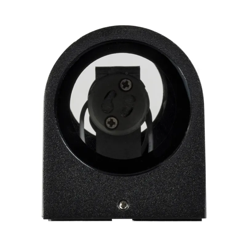kelvo® MURANO KLV-101-0015 Φωτιστικό Τοίχου / Απλίκα για 2 Λάμπες MR16 με Ντουί GU10 AC 220-240V Αδιάβροχο IP65 - Μαύρο Ματ - Μ8 x Π8 x Υ15cm