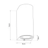 kelvo® MURANO KLV-101-0016 Φωτιστικό Τοίχου / Απλίκα για 2 Λάμπες MR16 με Ντουί GU10 AC 220-240V Αδιάβροχο IP65 - Γκρι Ανθρακί Ματ - Μ8 x Π8 x Υ15cm