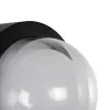 kelvo® NEXA KLV-101-0247 Φωτιστικό Τοίχου / Απλίκα LED 6W 480lm 180° AC 220-240V Αδιάβροχο IP65 Ultra Θερμό Λευκό 1800K - Sanan SMD Chip & TÜV SÜD Driver - Μαύρο Ματ - Μ11 x Π8.5 x Υ11cm - 5 Χρόνια Εγγύηση
