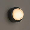kelvo® NEXA KLV-101-0247 Φωτιστικό Τοίχου / Απλίκα LED 6W 480lm 180° AC 220-240V Αδιάβροχο IP65 Ultra Θερμό Λευκό 1800K - Sanan SMD Chip & TÜV SÜD Driver - Μαύρο Ματ - Μ11 x Π8.5 x Υ11cm - 5 Χρόνια Εγγύηση