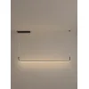 kelvo® LINARIA KLV-101-0255 Κρεμαστό Φωτιστικό Οροφής LED 36W 3600lm 180° AC 220-240V IP20 Ρυθμιζόμενο Λευκό CCT με Χειριστήριο από 2700K έως 6000K Dimmable - Lumileds SMD Chip - Μαύρο Ματ - Μ120 x Π2 x Υ10cm - 3 Χρόνια Εγγύηση