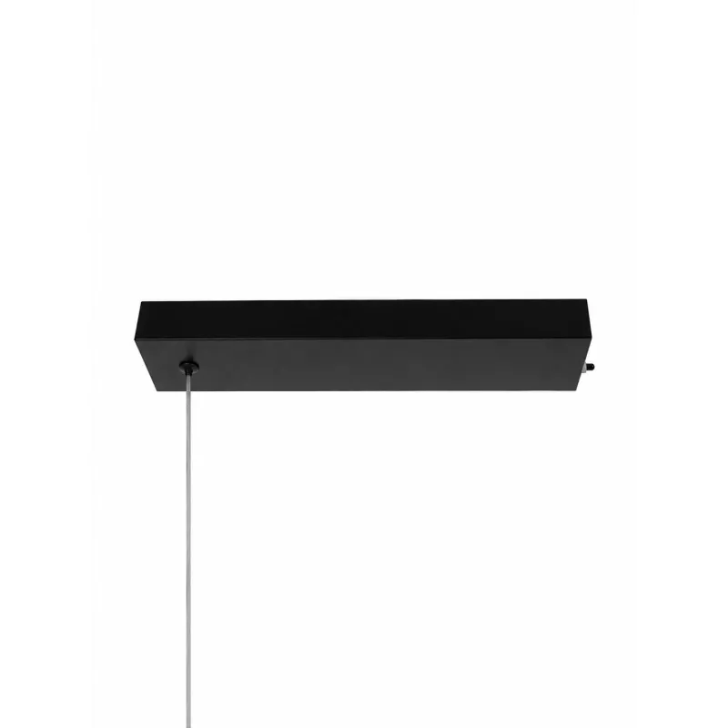 kelvo® LINARIA KLV-101-0255 Κρεμαστό Φωτιστικό Οροφής LED 36W 3600lm 180° AC 220-240V IP20 Ρυθμιζόμενο Λευκό CCT με Χειριστήριο από 2700K έως 6000K Dimmable - Lumileds SMD Chip - Μαύρο Ματ - Μ120 x Π2 x Υ10cm - 3 Χρόνια Εγγύηση