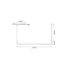 kelvo® LINARIA KLV-101-0257 Κρεμαστό Φωτιστικό Οροφής LED 36W 3600lm 180° AC 220-240V IP20 Ρυθμιζόμενο Λευκό CCT με Χειριστήριο από 2700K έως 6000K Dimmable - Lumileds SMD Chip - Χρυσό Πλατίνα - Μ120 x Π2 x Υ10cm - 3 Χρόνια Εγγύηση