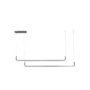 kelvo® LINARIA KLV-101-0258 Κρεμαστό Φωτιστικό Οροφής LED 72W 7200lm 180° AC 220-240V IP20 Ρυθμιζόμενο Λευκό CCT με Χειριστήριο από 2700K έως 6000K Dimmable - Lumileds SMD Chip - Μαύρο Ματ - Μ130 x Π4 x Υ25cm - 3 Χρόνια Εγγύηση