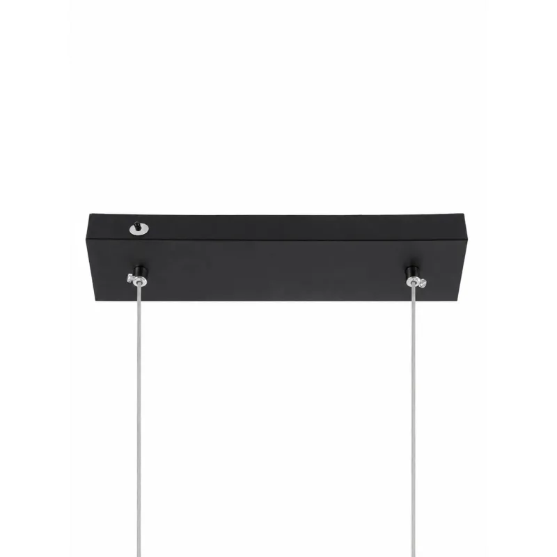 kelvo® LINARIA KLV-101-0258 Κρεμαστό Φωτιστικό Οροφής LED 72W 7200lm 180° AC 220-240V IP20 Ρυθμιζόμενο Λευκό CCT με Χειριστήριο από 2700K έως 6000K Dimmable - Lumileds SMD Chip - Μαύρο Ματ - Μ130 x Π4 x Υ25cm - 3 Χρόνια Εγγύηση