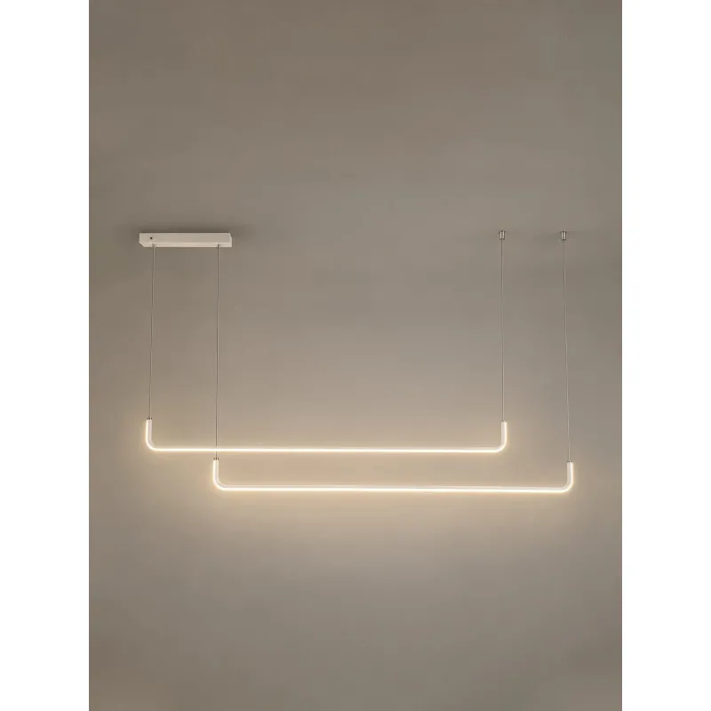 kelvo® LINARIA KLV-101-0259 Κρεμαστό Φωτιστικό Οροφής LED 72W 7200lm 180° AC 220-240V IP20 Ρυθμιζόμενο Λευκό CCT με Χειριστήριο από 2700K έως 6000K Dimmable - Lumileds SMD Chip - Λευκό Ματ - Μ130 x Π4 x Υ25cm - 3 Χρόνια Εγγύηση
