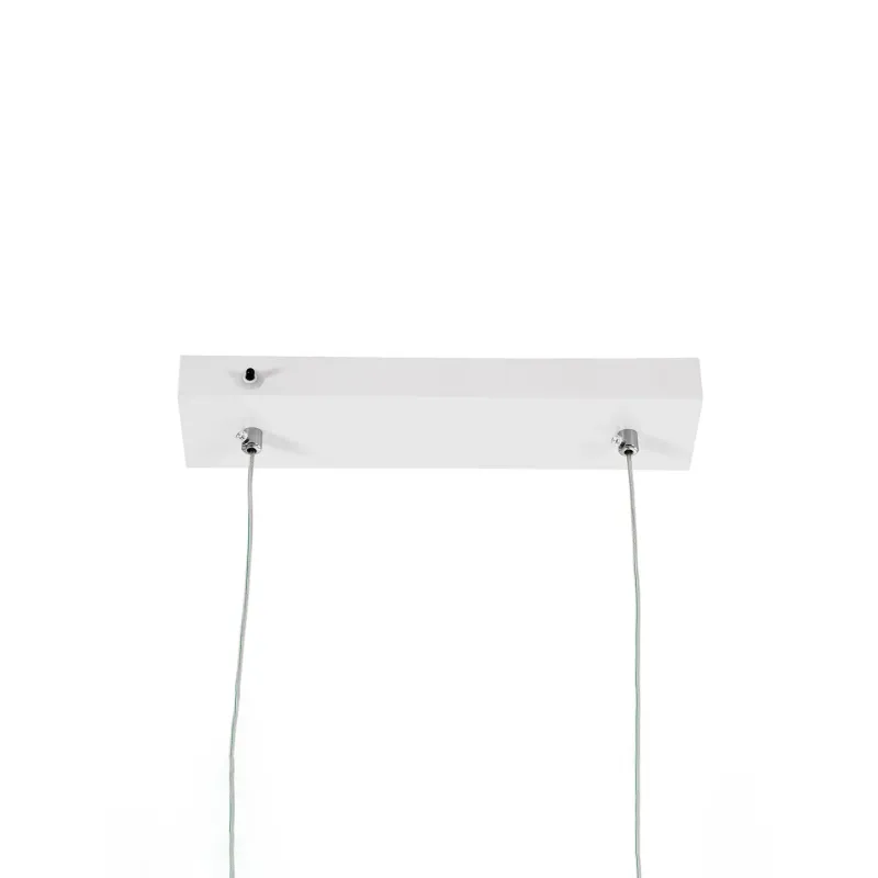 kelvo® LINARIA KLV-101-0259 Κρεμαστό Φωτιστικό Οροφής LED 72W 7200lm 180° AC 220-240V IP20 Ρυθμιζόμενο Λευκό CCT με Χειριστήριο από 2700K έως 6000K Dimmable - Lumileds SMD Chip - Λευκό Ματ - Μ130 x Π4 x Υ25cm - 3 Χρόνια Εγγύηση