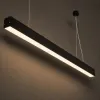 kelvo® ORION KLV-101-0362 Κρεμαστό Γραμμικό Φωτιστικό Οροφής LED 72W 7200lm 120° AC 220-240V IP20 Ρυθμιζόμενο Λευκό CCT με Χειριστήριο από 2700K έως 6000K Dimmable - Lumileds SMD Chip - Μαύρο Ματ - Μ120 x Π5.5 x Υ7cm - 3 Χρόνια Εγγύηση