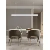 kelvo® ORION KLV-101-0363 Κρεμαστό Γραμμικό Φωτιστικό Οροφής LED 72W 7200lm 120° AC 220-240V IP20 Ρυθμιζόμενο Λευκό CCT με Χειριστήριο από 2700K έως 6000K Dimmable - Lumileds SMD Chip - Λευκό Ματ - Μ120 x Π5 x Υ7.5cm - 3 Χρόνια Εγγύηση