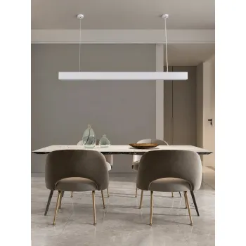 kelvo® ORION KLV-101-0363 Κρεμαστό Γραμμικό Φωτιστικό Οροφής LED 72W 7200lm 120° AC 220-240V IP20 Ρυθμιζόμενο Λευκό CCT με Χειριστήριο από 2700K έως 6000K Dimmable - Lumileds SMD Chip - Λευκό Ματ - Μ120 x Π5 x Υ7.5cm - 3 Χρόνια Εγγύηση kelvo® ORION KLV-101-0363 Κρεμαστό Γραμμικό Φωτιστικό Οροφής LED 72W 7200lm 120° AC 220-240V IP20 Ρυθμιζόμενο Λευκό CCT με Χειριστήριο από 2700K έως 6000K Dimmable - Lumileds SMD Chip - Λευκό Ματ - Μ120 x Π5 x Υ7.5cm - 3 Χρόνια Εγγύηση