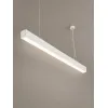 kelvo® ORION KLV-101-0363 Κρεμαστό Γραμμικό Φωτιστικό Οροφής LED 72W 7200lm 120° AC 220-240V IP20 Ρυθμιζόμενο Λευκό CCT με Χειριστήριο από 2700K έως 6000K Dimmable - Lumileds SMD Chip - Λευκό Ματ - Μ120 x Π5 x Υ7.5cm - 3 Χρόνια Εγγύηση