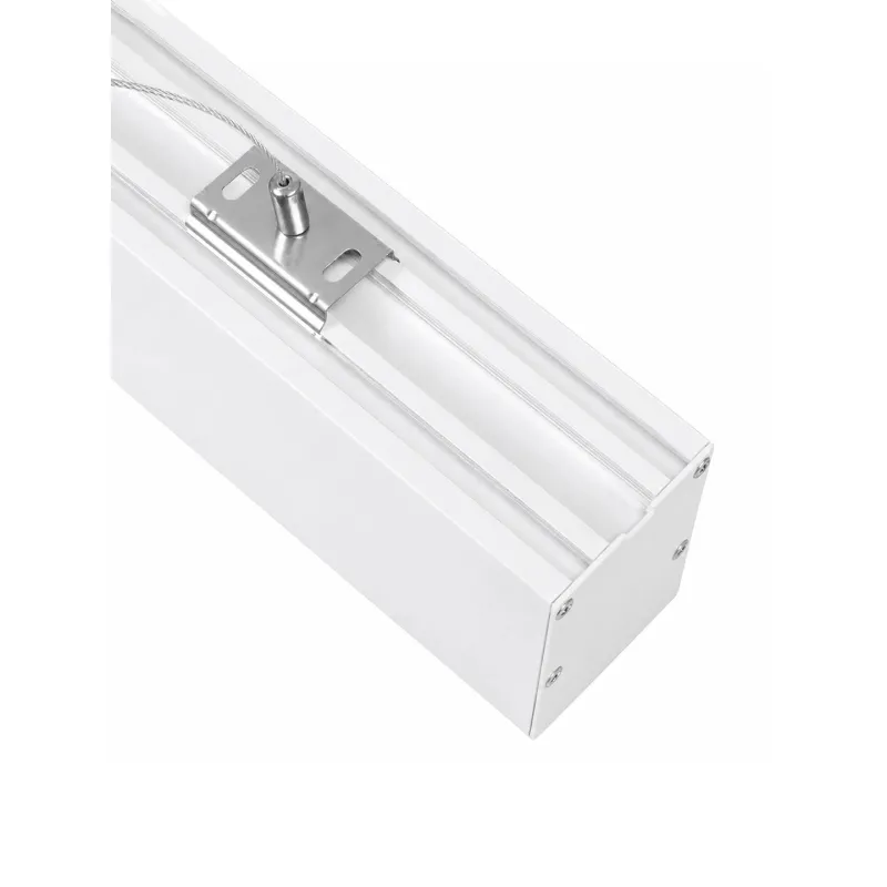 kelvo® ORION KLV-101-0363 Κρεμαστό Γραμμικό Φωτιστικό Οροφής LED 72W 7200lm 120° AC 220-240V IP20 Ρυθμιζόμενο Λευκό CCT με Χειριστήριο από 2700K έως 6000K Dimmable - Lumileds SMD Chip - Λευκό Ματ - Μ120 x Π5 x Υ7.5cm - 3 Χρόνια Εγγύηση