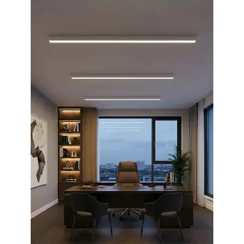 kelvo® ORION KLV-101-0363-V2 Γραμμικό Φωτιστικό Οροφής LED 72W 7200lm 120° AC 220-240V IP20 Ρυθμιζόμενο Λευκό CCT με Χειριστήριο από 2700K έως 6000K Dimmable - Lumileds SMD Chip - Λευκό Ματ - Μ120 x Π5 x Υ7.5cm - 3 Χρόνια Εγγύηση