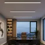 kelvo® ORION KLV-101-0363-V2 Γραμμικό Φωτιστικό Οροφής LED 72W 7200lm 120° AC 220-240V IP20 Ρυθμιζόμενο Λευκό CCT με Χειριστήριο από 2700K έως 6000K Dimmable - Lumileds SMD Chip - Λευκό Ματ - Μ120 x Π5 x Υ7.5cm - 3 Χρόνια Εγγύηση