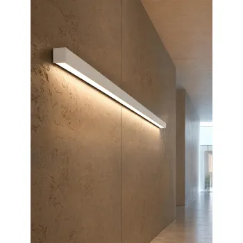 kelvo® ORION KLV-101-0363-V3 Γραμμικό Φωτιστικό Τοίχου / Απλίκα LED 72W 7200lm 120° AC 220-240V IP20 Ρυθμιζόμενο Λευκό CCT με Χειριστήριο από 2700K έως 6000K Dimmable - Lumileds SMD Chip - Λευκό Ματ - Μ120 x Π5 x Υ7.5cm - 3 Χρόνια Εγγύηση
