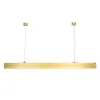 kelvo® ORION KLV-101-0364 Γραμμικό Κρεμαστό Φωτιστικό Οροφής LED 72W 7200lm 120° AC 220-240V IP20 Ρυθμιζόμενο Λευκό CCT με Χειριστήριο από 2700K έως 6000K Dimmable - Lumileds SMD Chip - Σατινέ Χρυσό Βούρτσας - Μ120 x Π5 x Υ7cm - 3 Χρόνια Εγγύηση