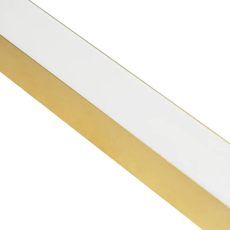 kelvo® ORION KLV-101-0364 Γραμμικό Κρεμαστό Φωτιστικό Οροφής LED 72W 7200lm 120° AC 220-240V IP20 Ρυθμιζόμενο Λευκό CCT με Χειριστήριο από 2700K έως 6000K Dimmable - Lumileds SMD Chip - Σατινέ Χρυσό Βούρτσας - Μ120 x Π5 x Υ7cm - 3 Χρόνια Εγγύηση
