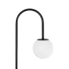 kelvo® CORDELIA KLV-102-0005 Επιδαπέδιο Φωτιστικό για Λάμπα με Ντουί 1 x E27 AC 220-240V IP20 - Μαύρο Ματ & Λευκό - Μ30 x Π34 x Υ180cm