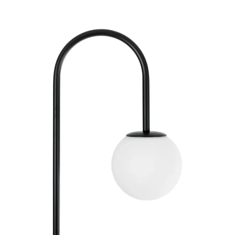kelvo® CORDELIA KLV-102-0005 Επιδαπέδιο Φωτιστικό για Λάμπα με Ντουί 1 x E27 AC 220-240V IP20 - Μαύρο Ματ & Λευκό - Μ30 x Π34 x Υ180cm