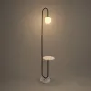 kelvo® CORDELIA KLV-102-0005 Επιδαπέδιο Φωτιστικό για Λάμπα με Ντουί 1 x E27 AC 220-240V IP20 - Μαύρο Ματ & Λευκό - Μ30 x Π34 x Υ180cm