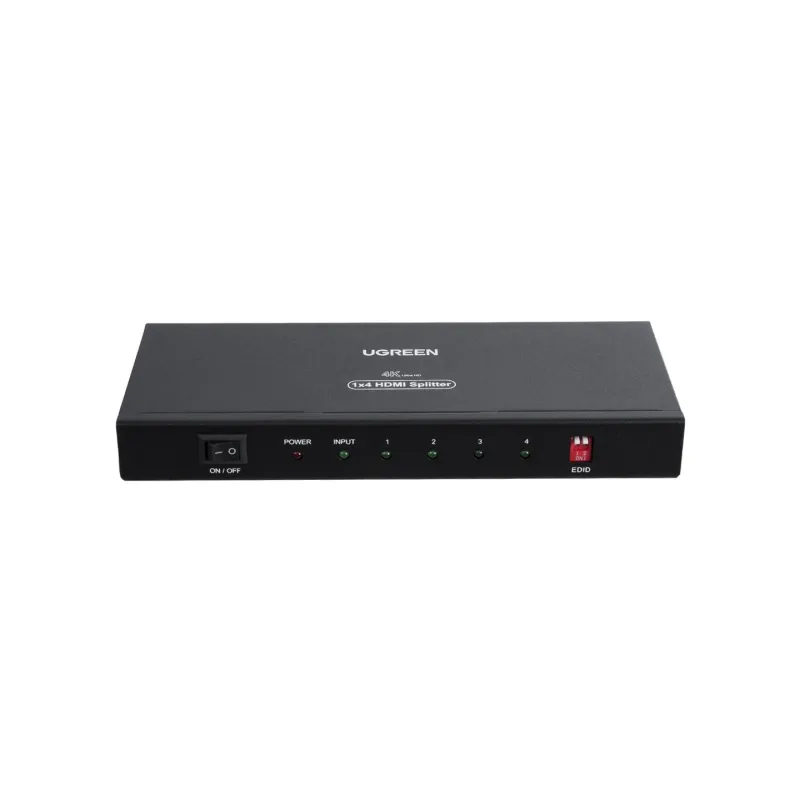 GLOBOSTAR® UGREEN-1x4 41019 Ugreen 1x4 All in One 4K HDMI Signal Splitter για LED Video Controllers - Input Signal W3840 x H2160@60Hz - Είσοδος 1 HDMI σε Έξοδο 4 HDMI - AC 220-240V IP20 - Μ17.7 x Π7.5 x Υ2cm - 2 Χρόνια Εγγύηση