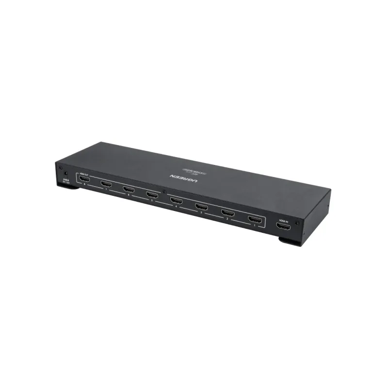 GLOBOSTAR® UGREEN-1x8 41020 Ugreen 1x8 All in One 4K HDMI Signal Splitter για LED Video Controllers - Input Signal W3840 x H2160@60Hz - Είσοδος 1 HDMI σε Έξοδο 8 HDMI - AC 220-240V IP20 - Μ30 x Π9 x Υ3.2cm - 2 Χρόνια Εγγύηση